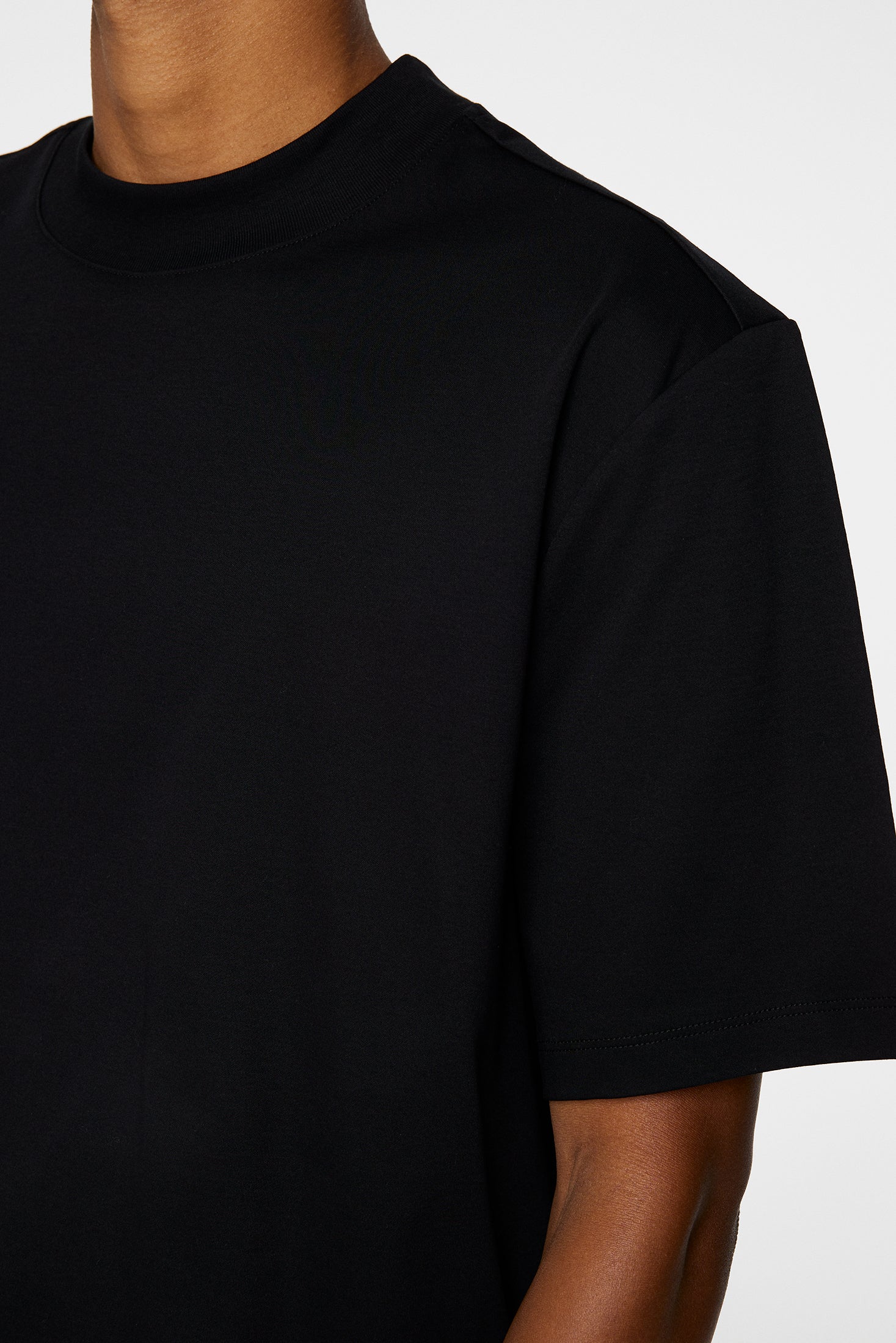 Ace Mock Neck T-Shirt / Black - Image 6
