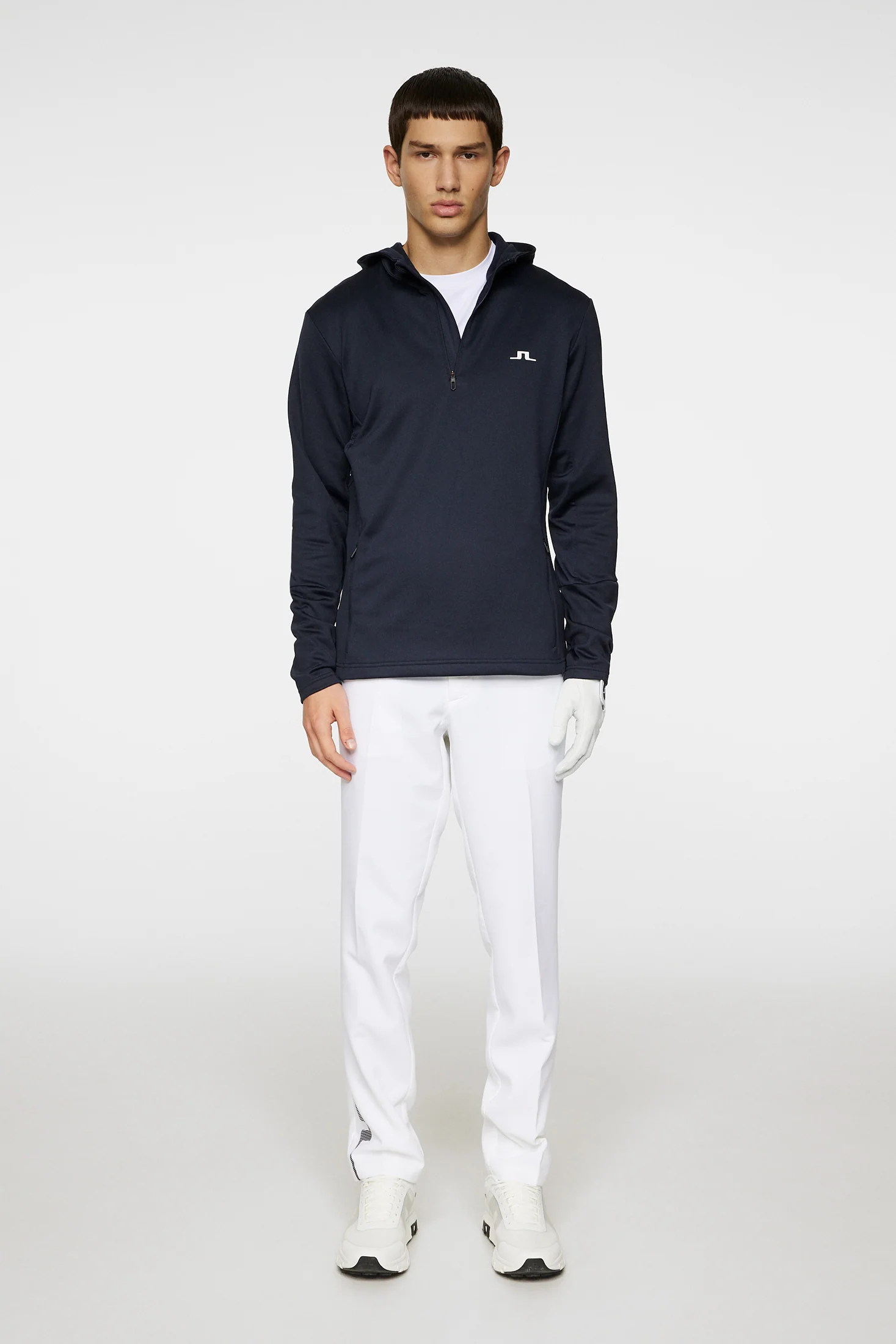 Aerial Quarter Zip Hood / JL Navy - Image 4