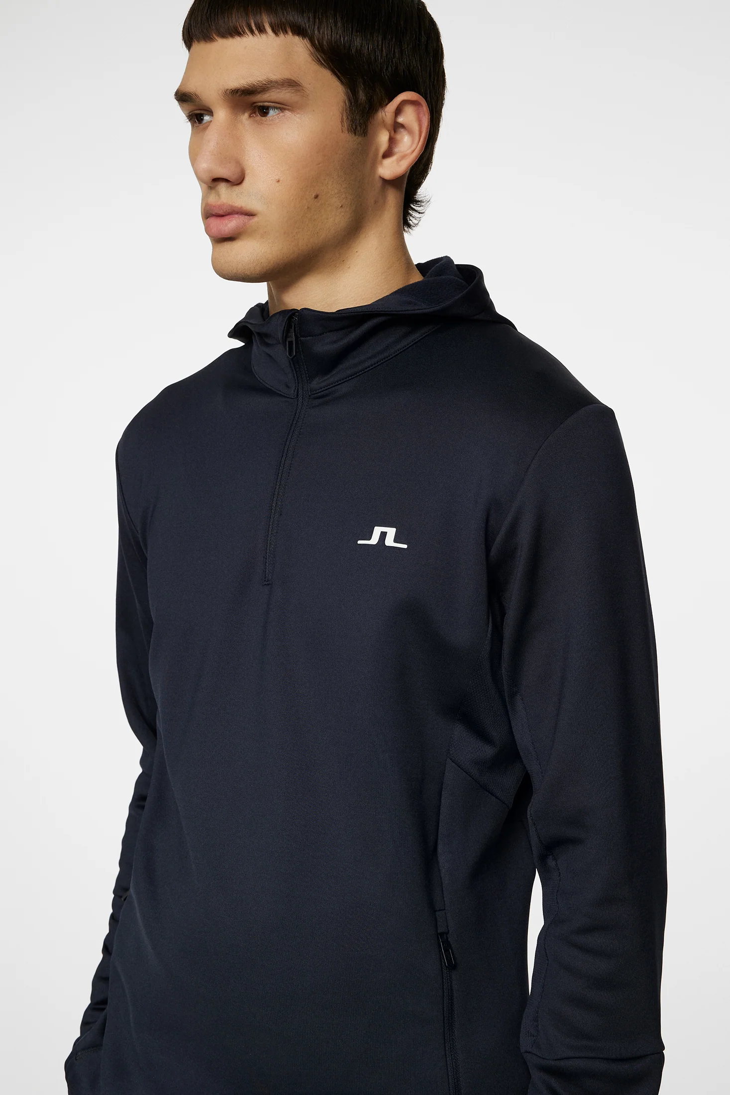 Aerial Quarter Zip Hood / JL Navy - Image 5