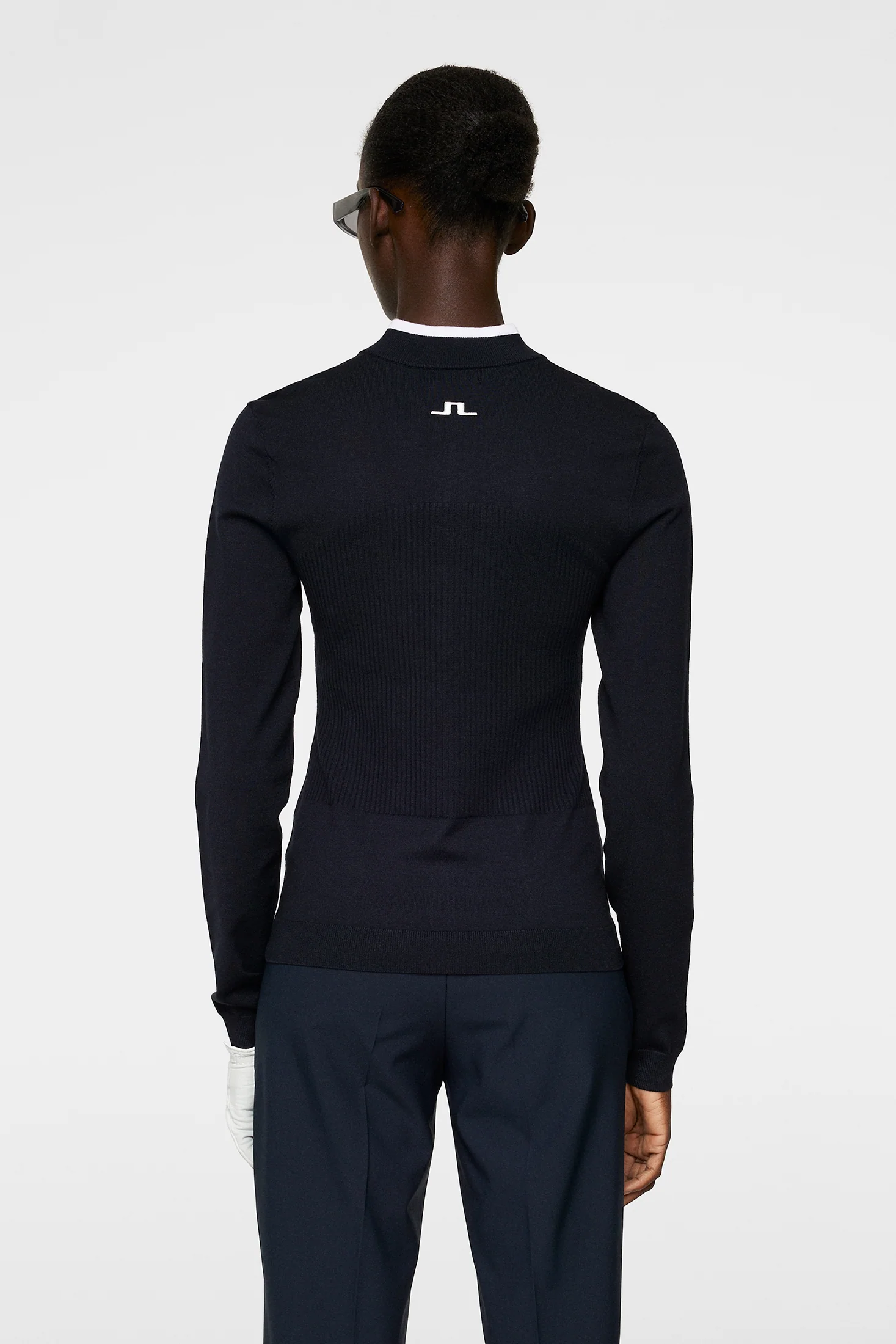 Anna Knitted Zip Sweater / JL Navy - Image 3