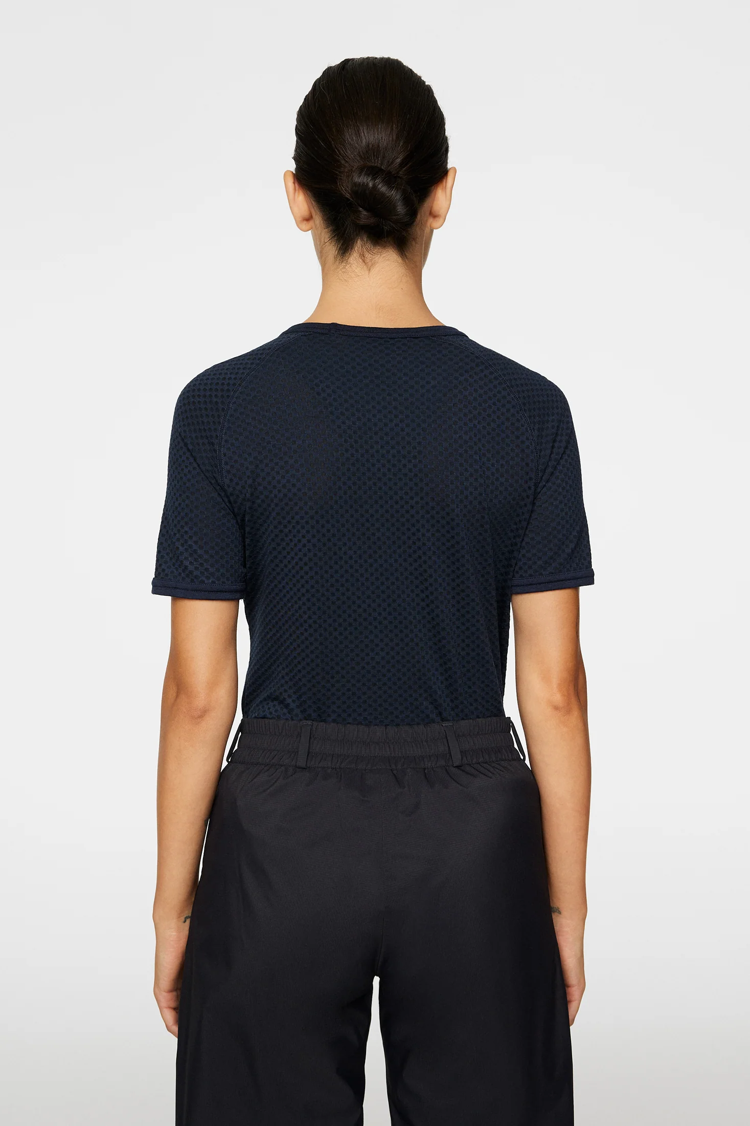 Bella Wool T-shirt / JL Navy - Image 3