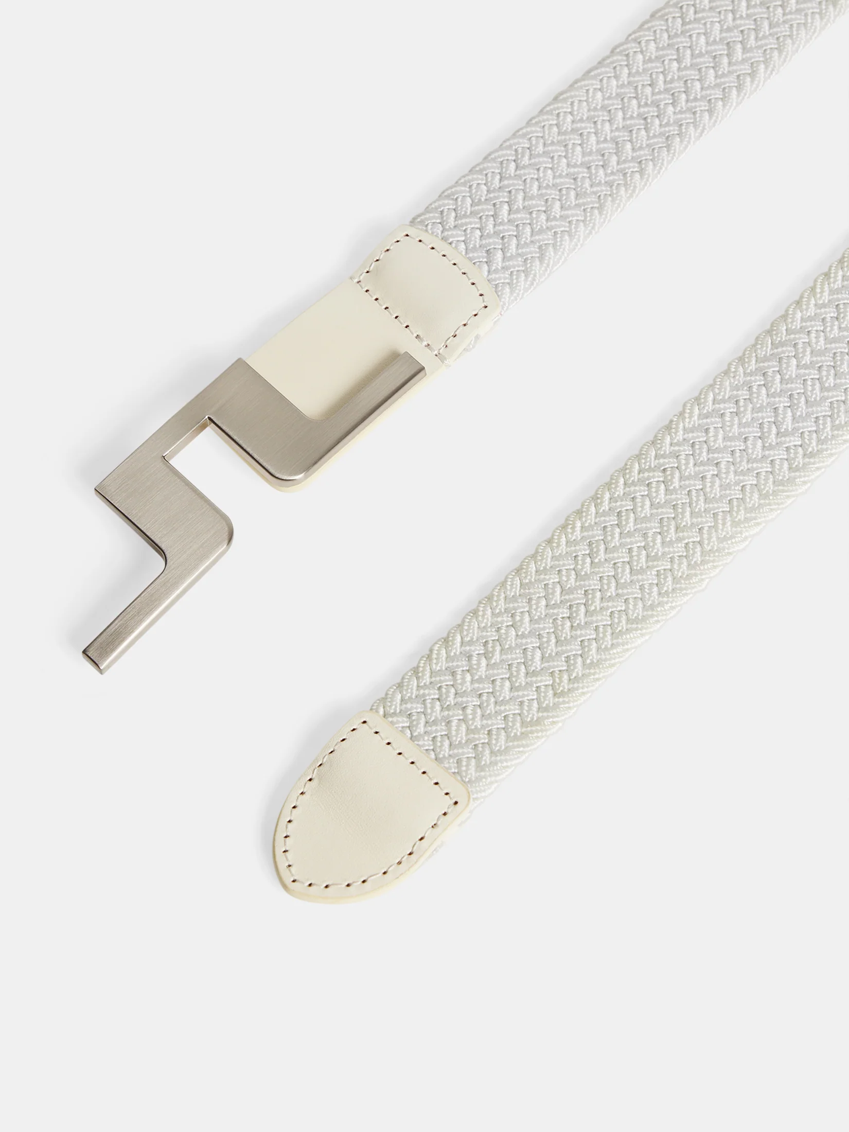 Berry Braided Belt / White - Image 2