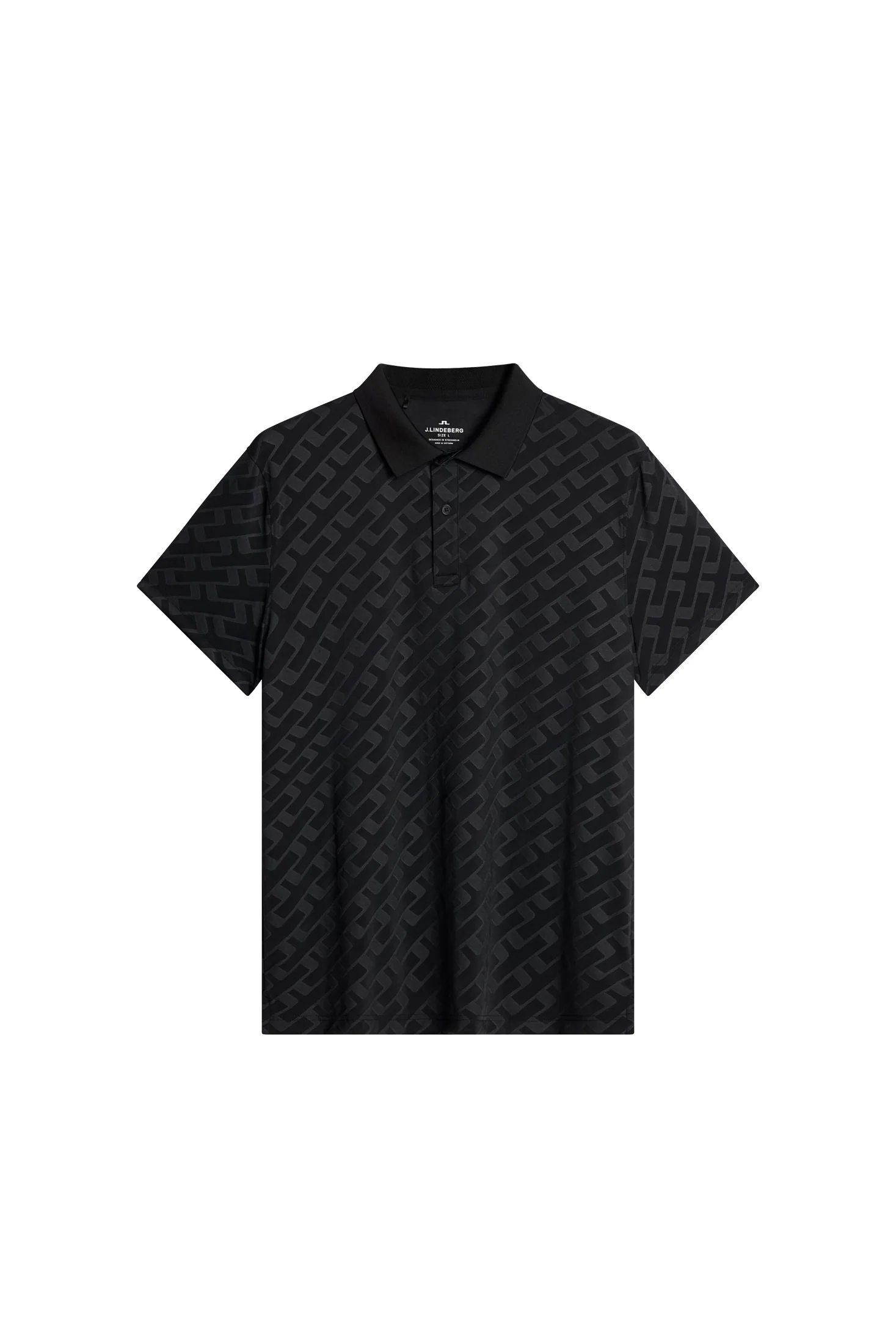 Bison Jacquard Polo / Black
