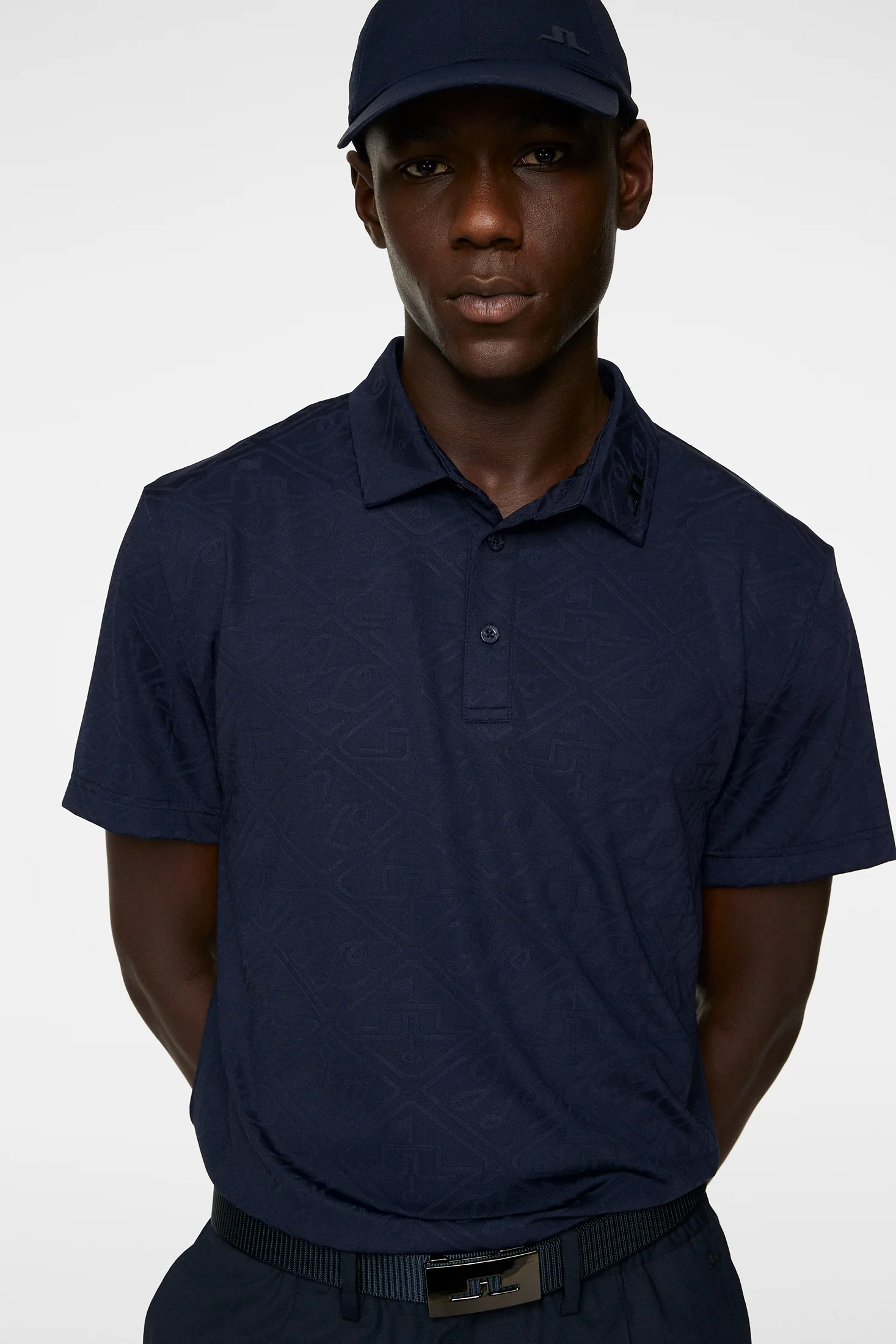 Bison Regular Jacquard Polo / JL Navy - Image 5