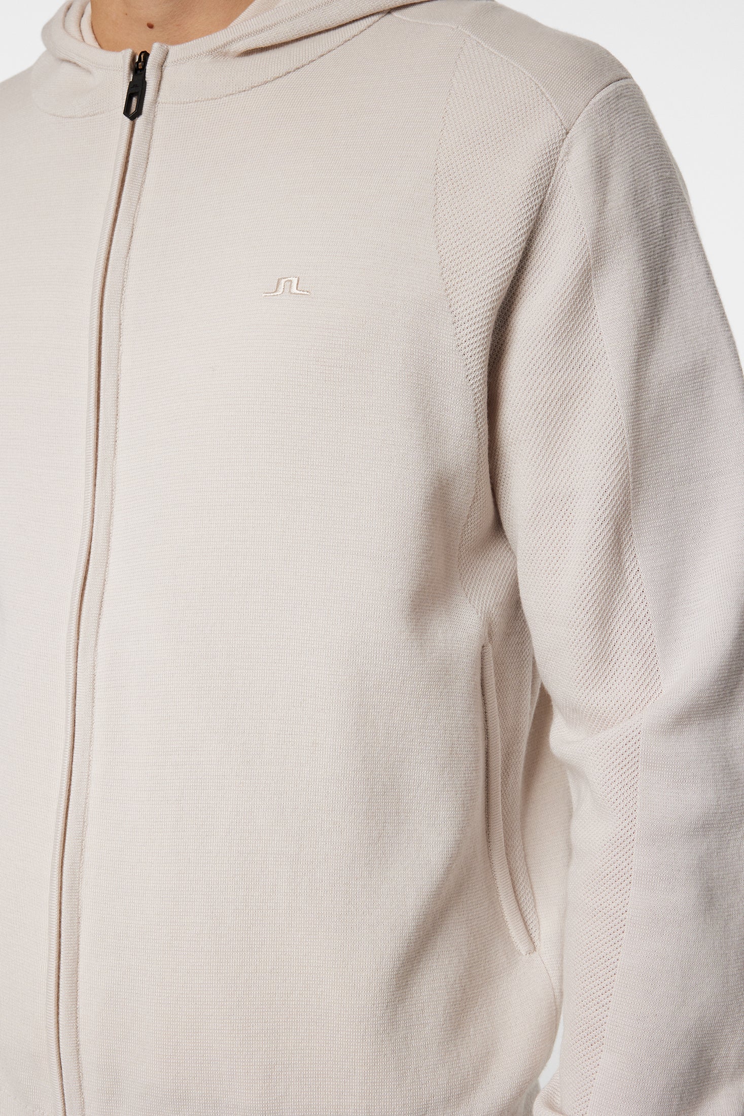 Cameron Hooded Knit Full Zip / Moonbeam - Image 8