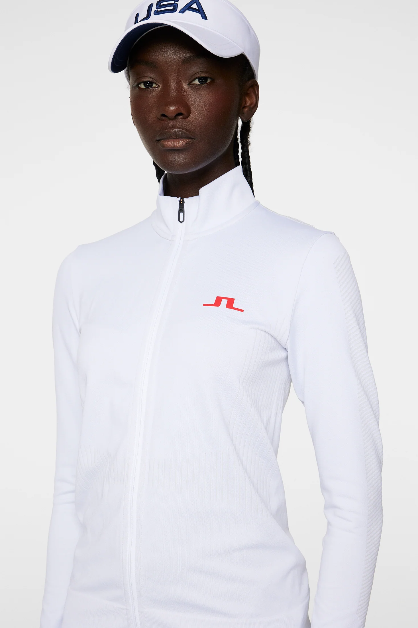 Clarette Seamless Full Zip / White - Image 6