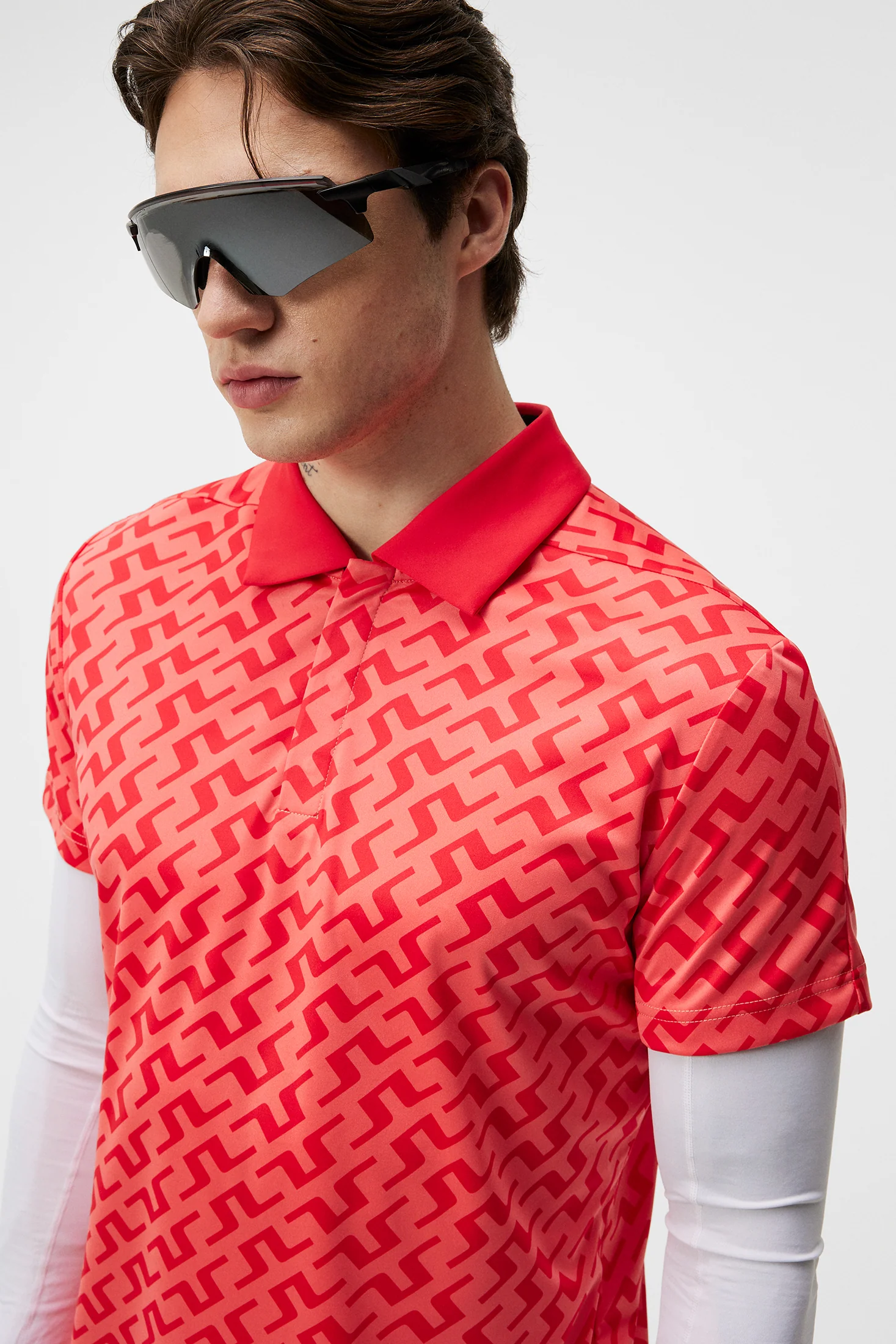 Dario Print Regular Fit Polo / Bias Bridge Bittersweet - Image 5