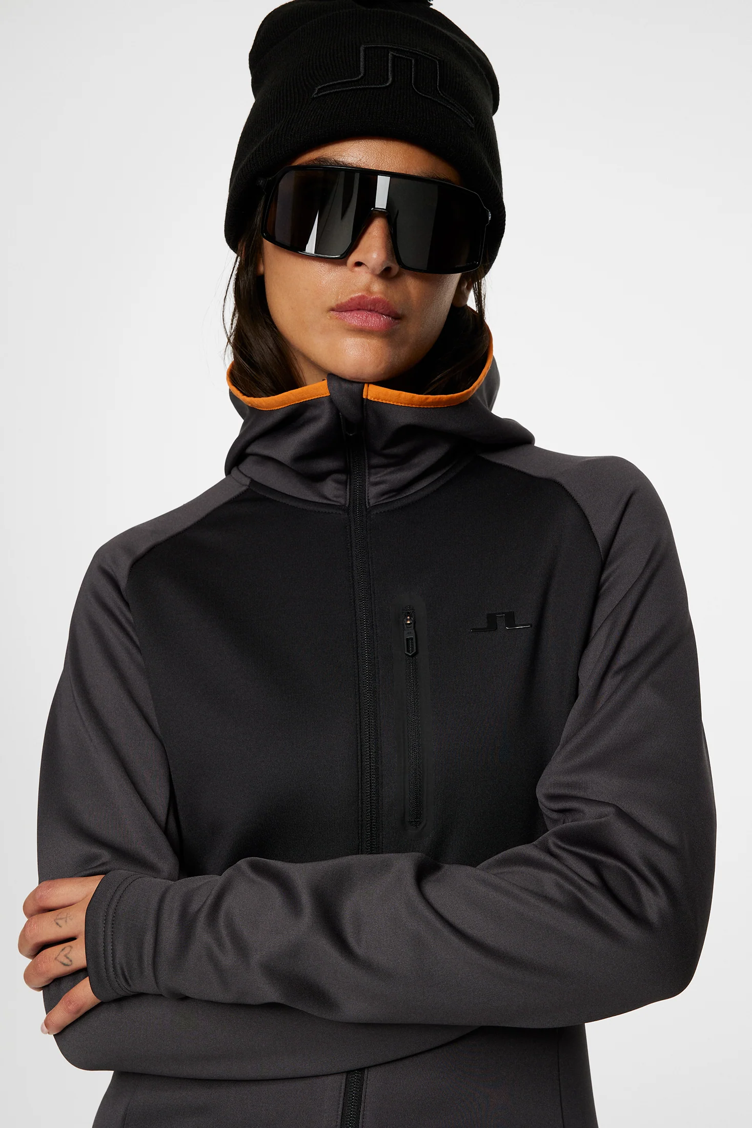 Elana Full Zip Hood / Asphalt - Image 5
