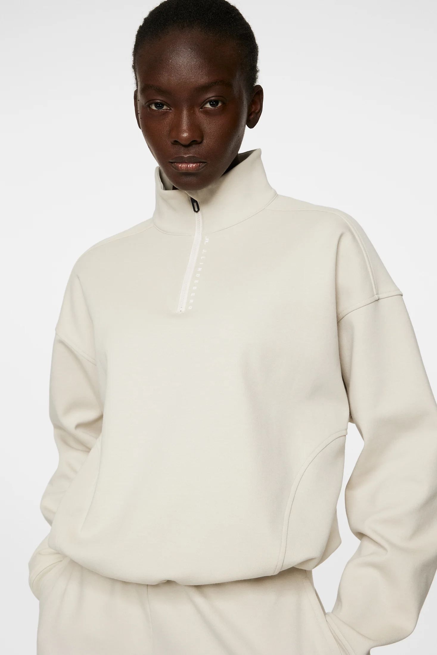 Elin Zip Sweatshirt / Moonbeam - Image 6