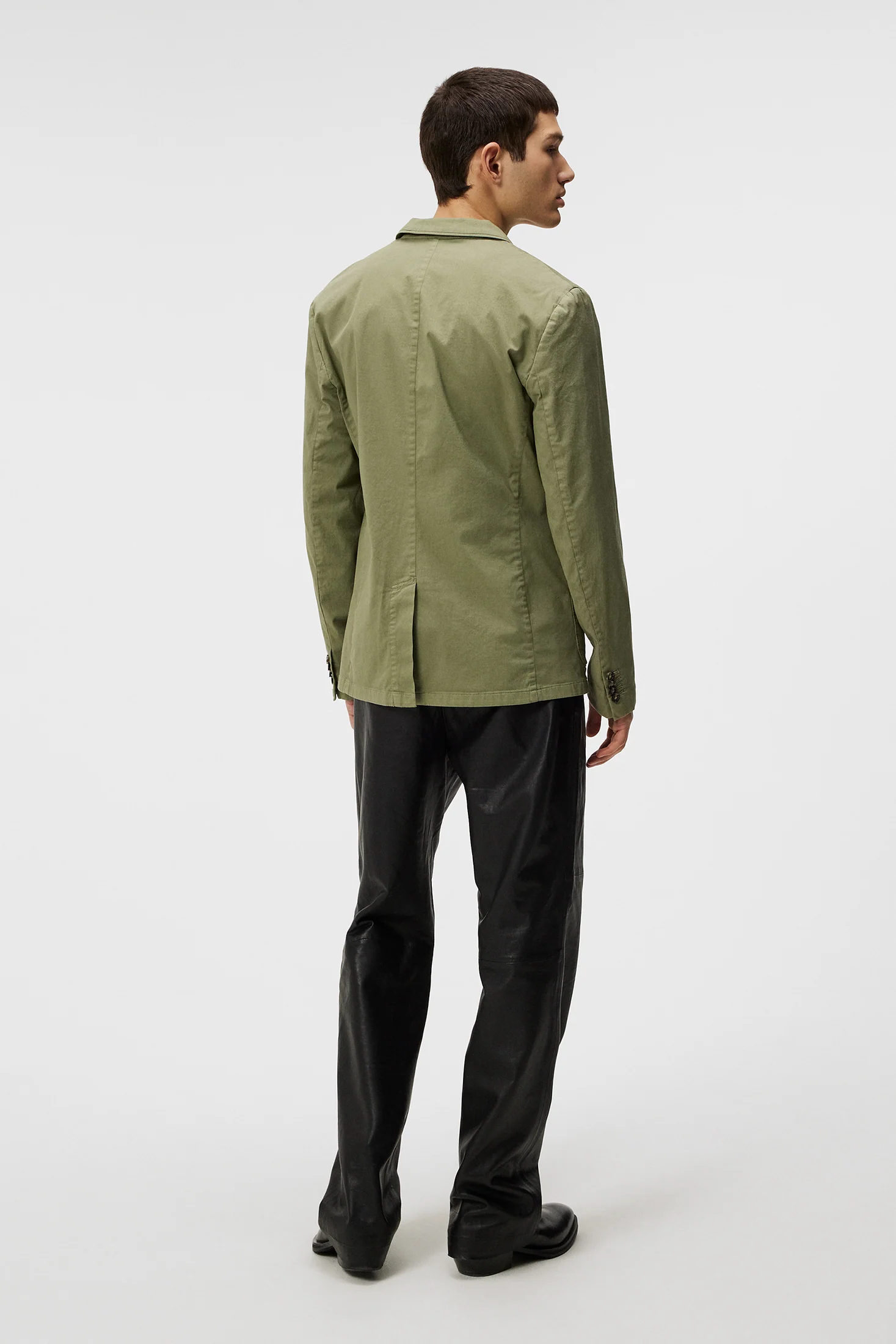 Elton GMT Dyed Blazer / Oil Green - Image 3