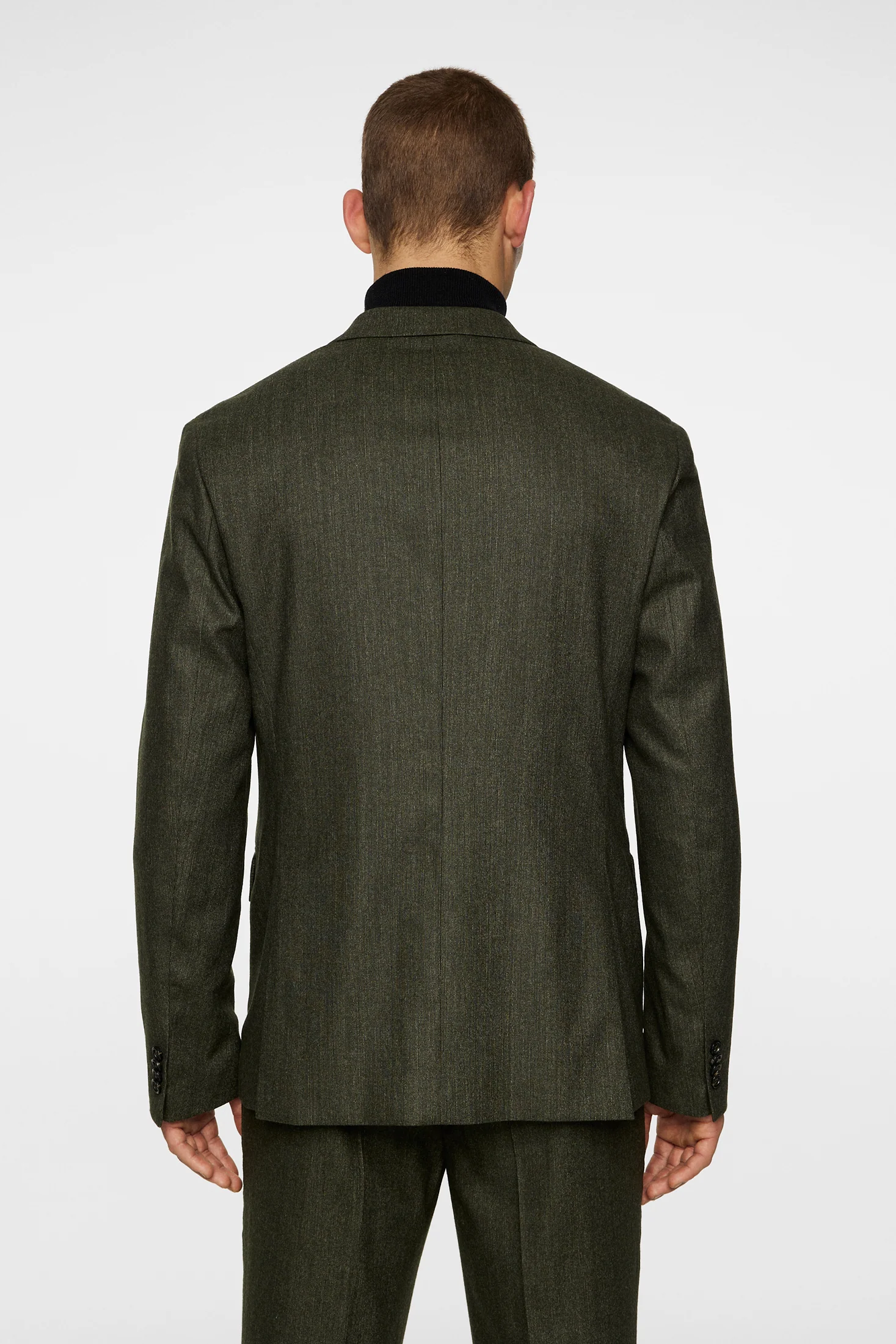 Elton U Cash Stretch Flannel / Forest Green - Image 3