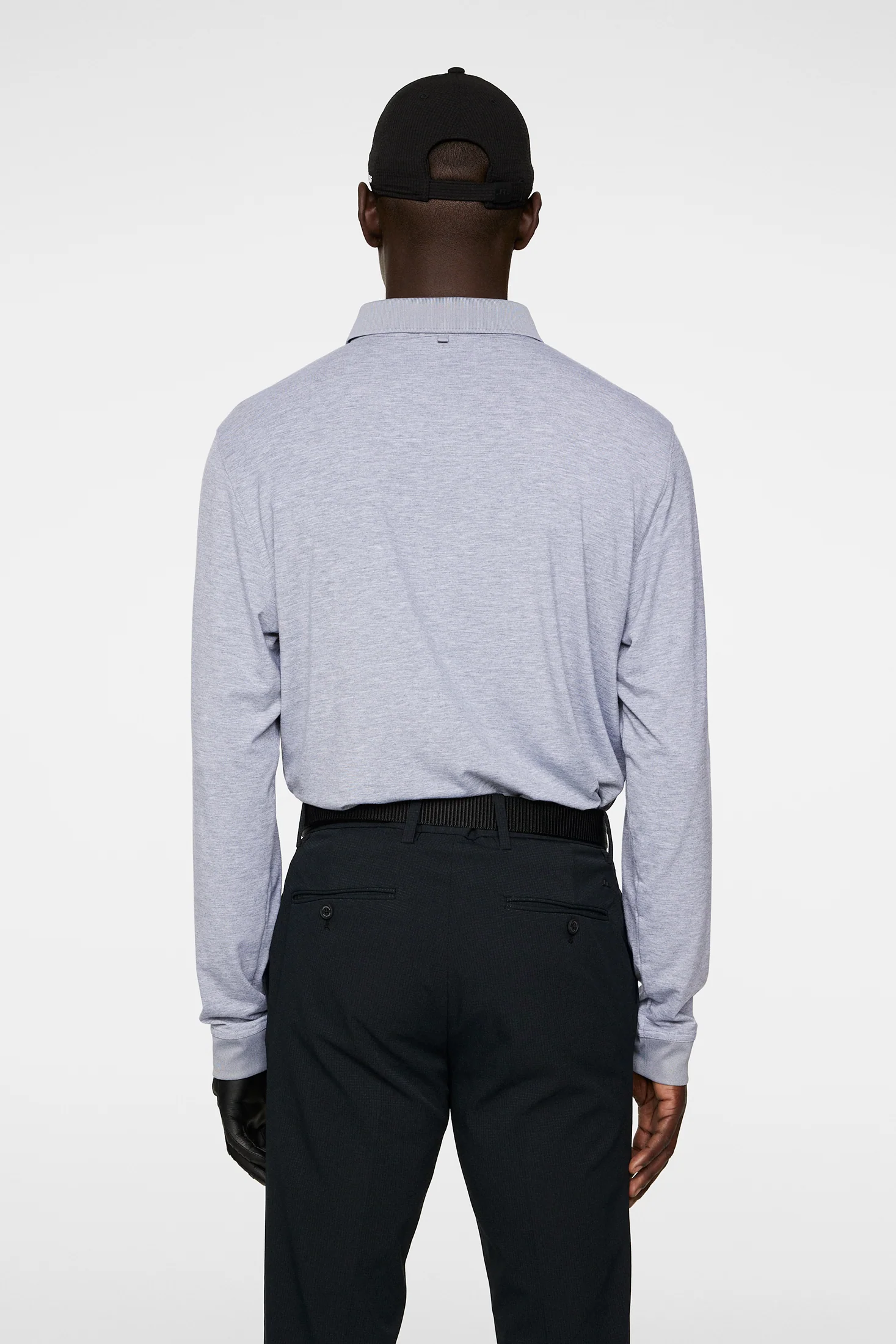 Florian LS Polo / Medium Grey Melange - Image 3