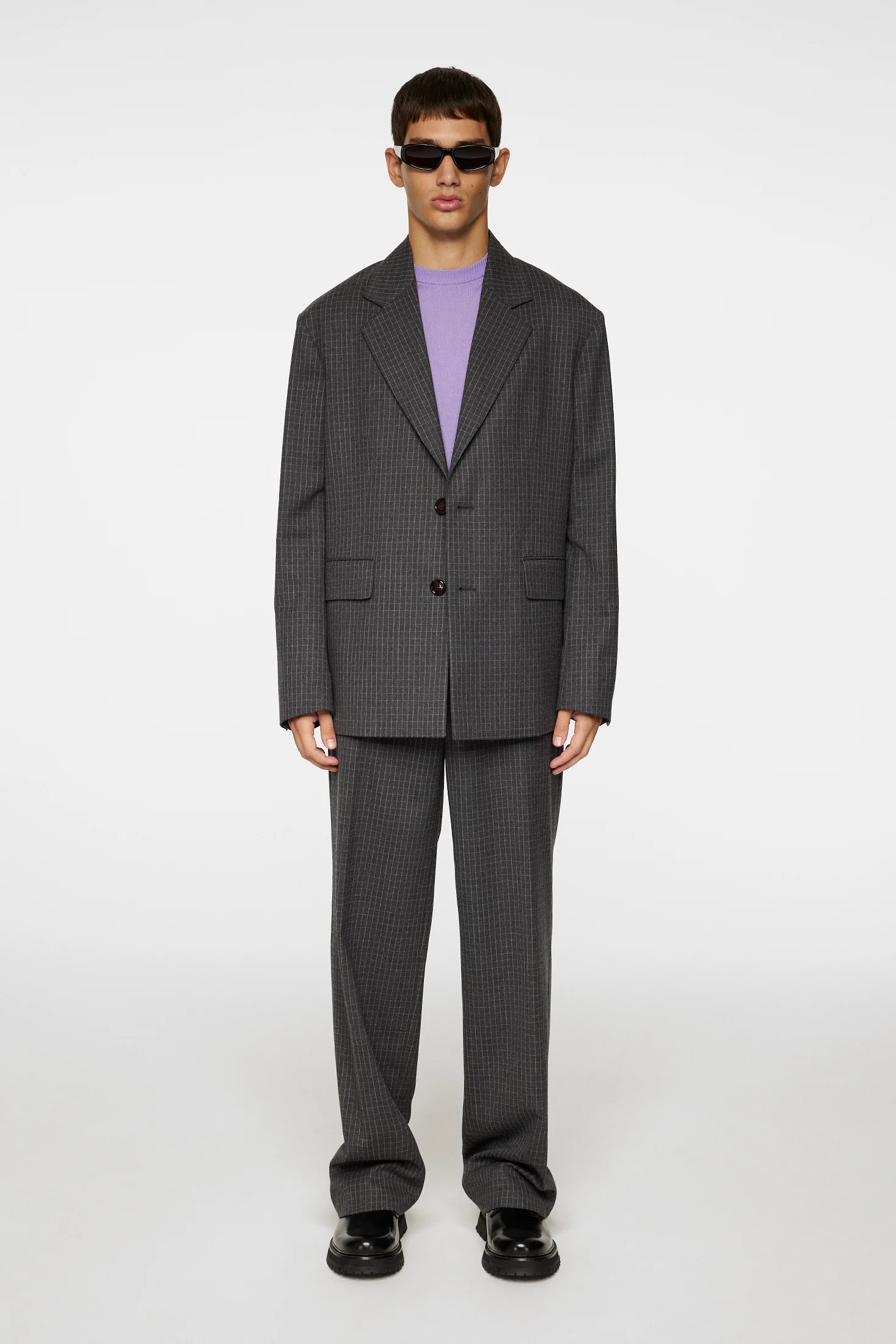 Gaspard Wool Ripstop Pants / Lava Smoke - Image 5