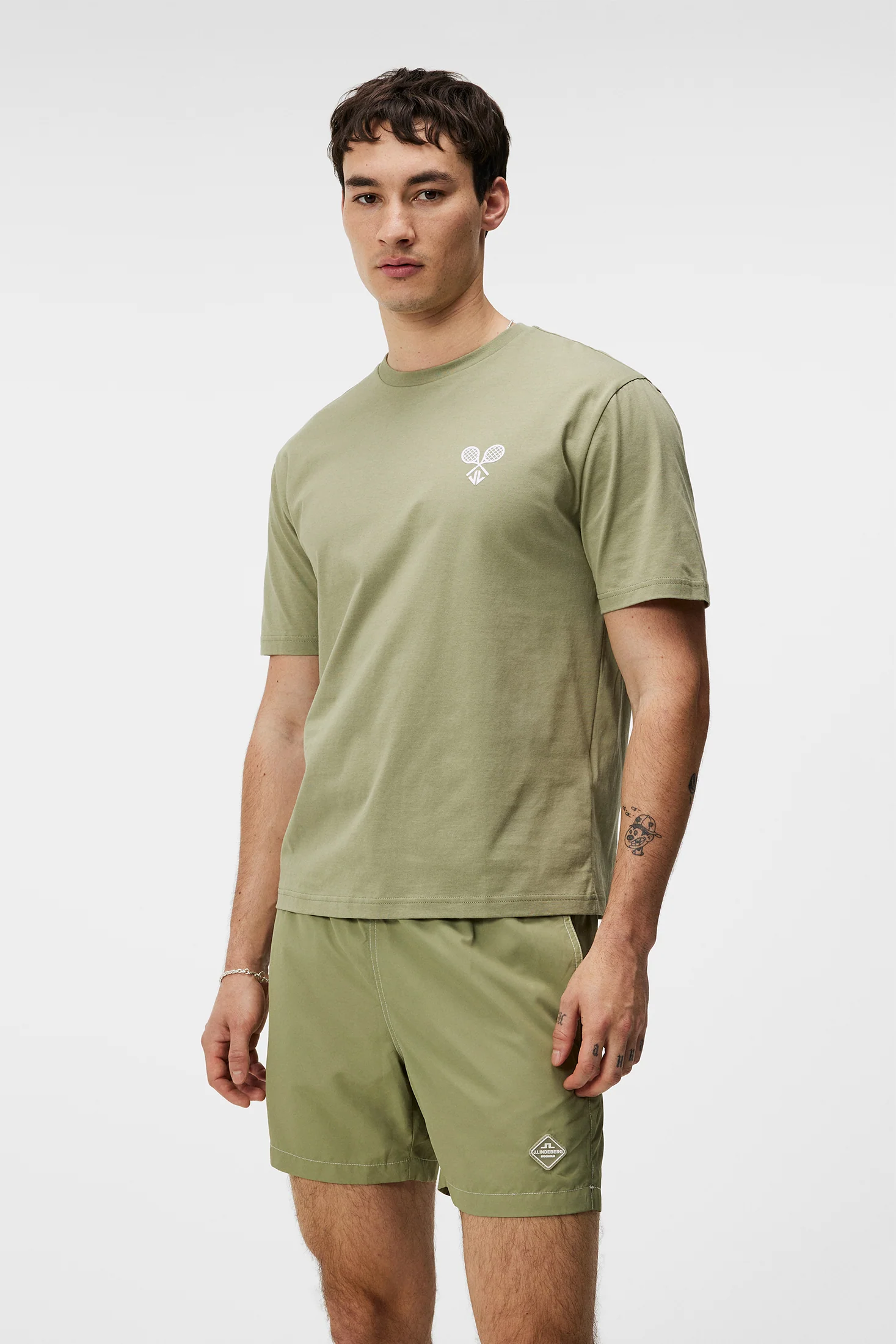 Hale Logo Patch T-Shirt / Oil Green - Image 2