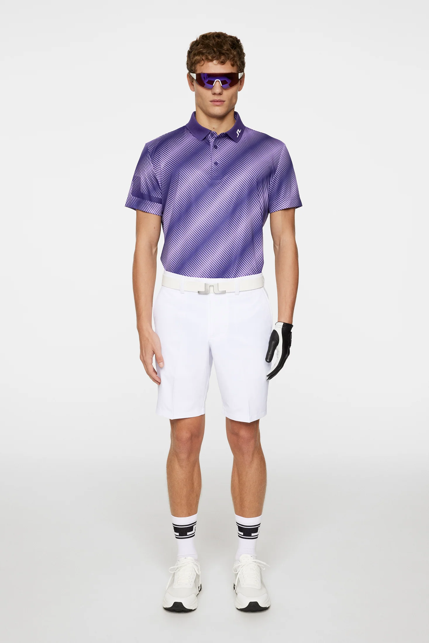 Heath Print Polo / Comb Deep Wisteria M - Image 5