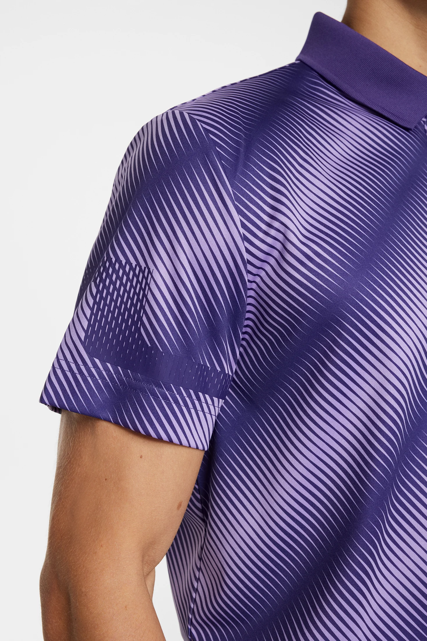 Heath Print Polo / Comb Deep Wisteria M - Image 7