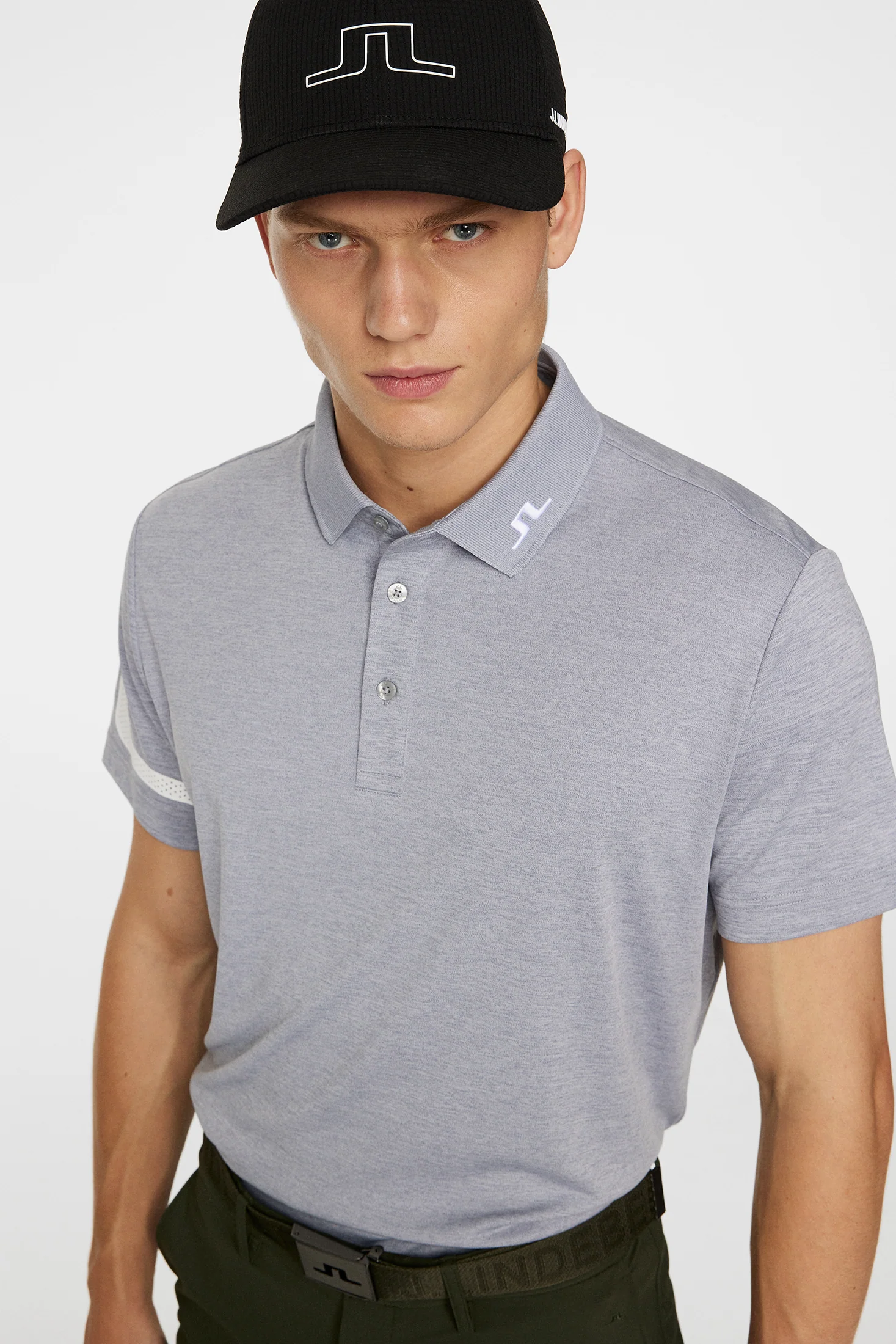 Heath Regular Fit Polo / Medium Grey Melange - Image 5