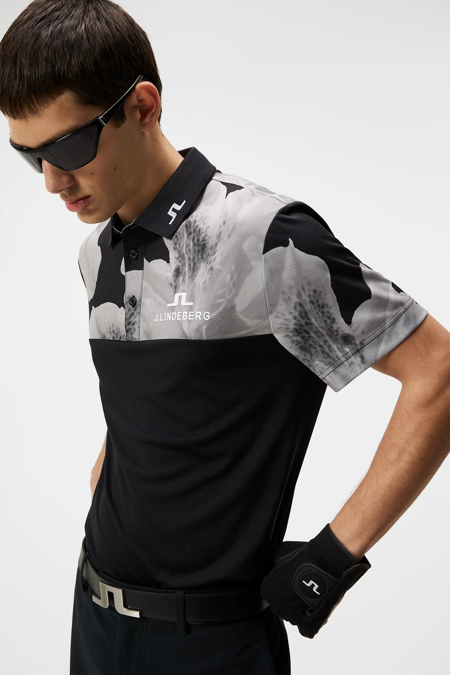 Jeff Tour Golf Polo / Black - Image 6