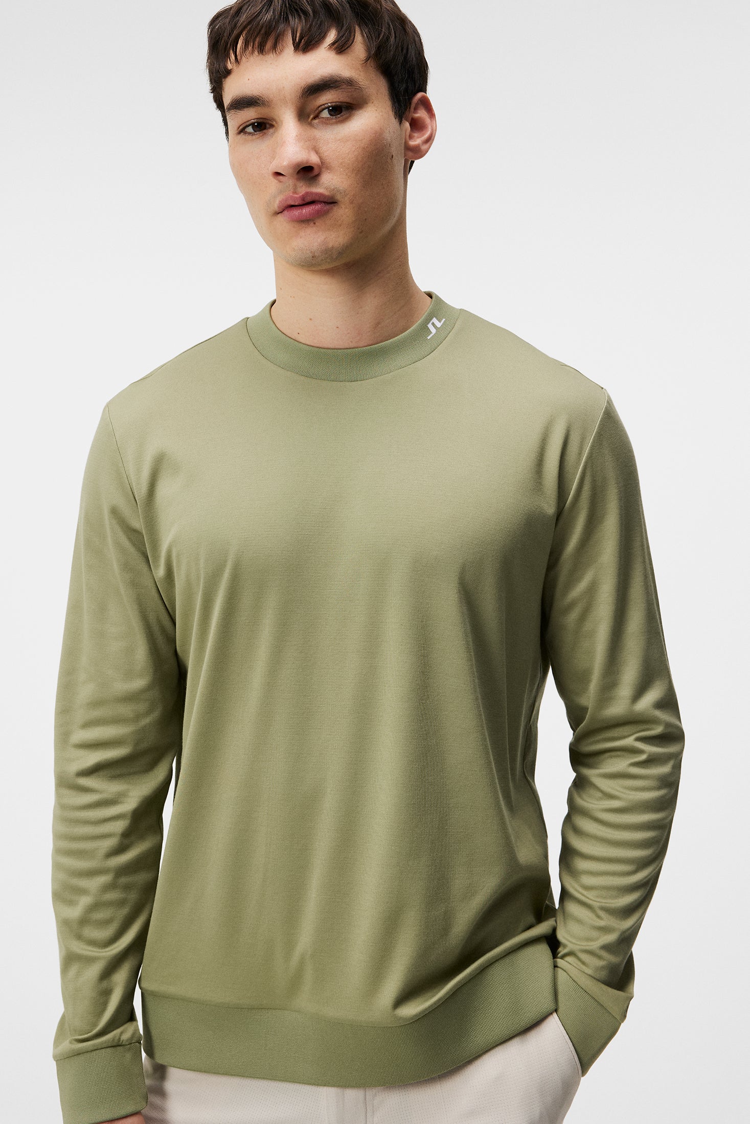 Jones Jersey Sweater / Oil Green - Image 6