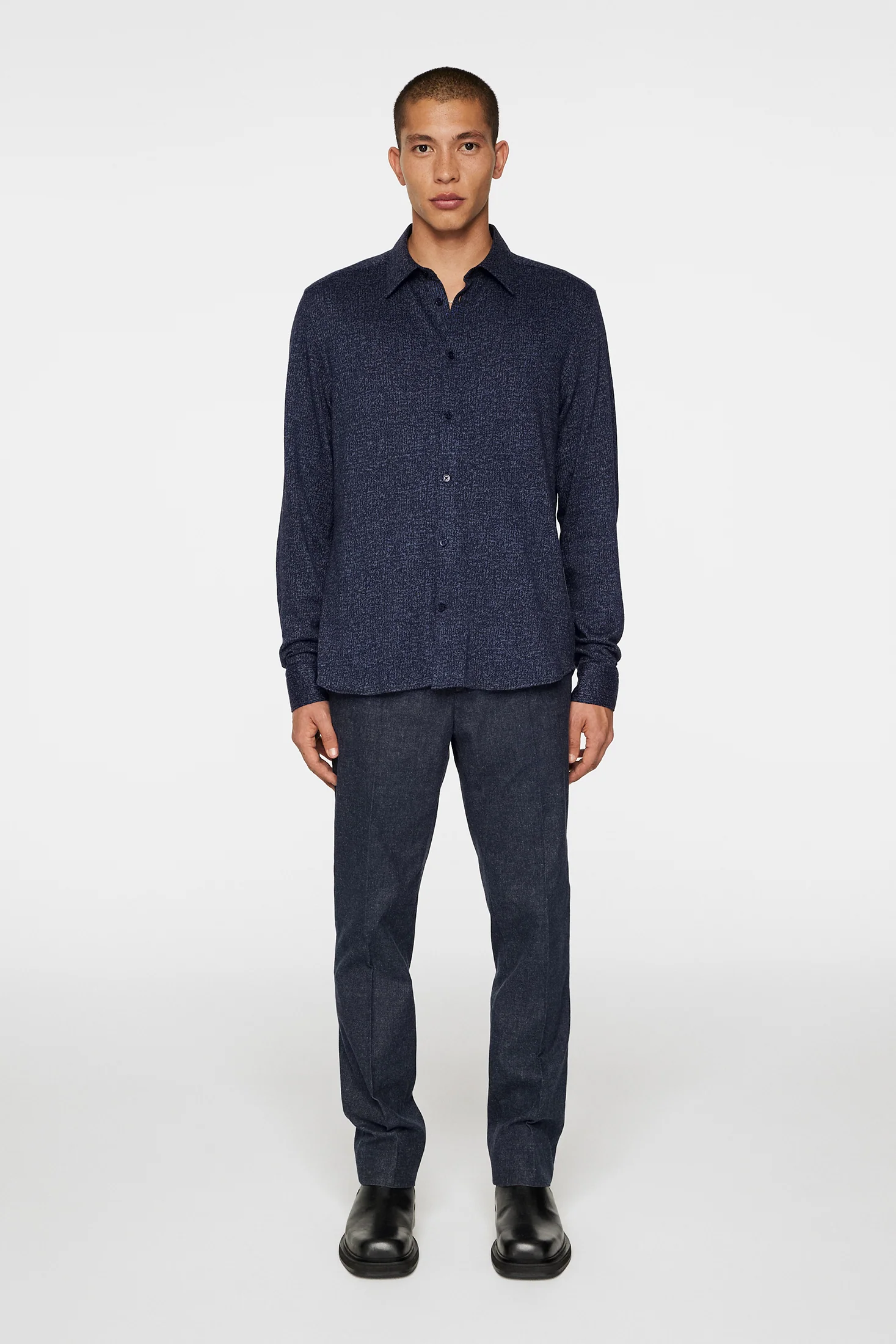 Marlon Jersey Shirt / JL Navy - Image 4