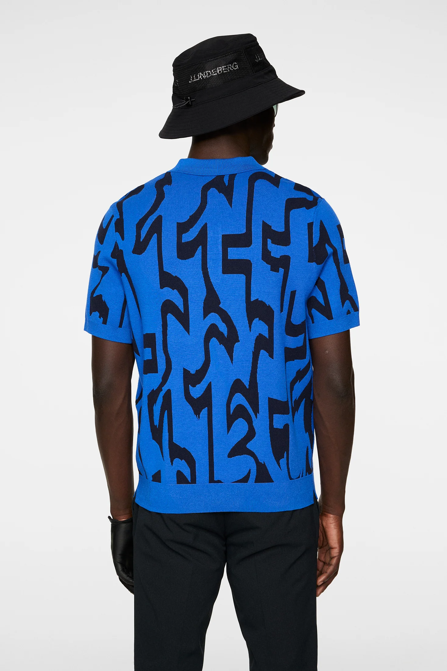 Nate Jacquard Knitted Shirt / Glitch Slice Blue - Image 3