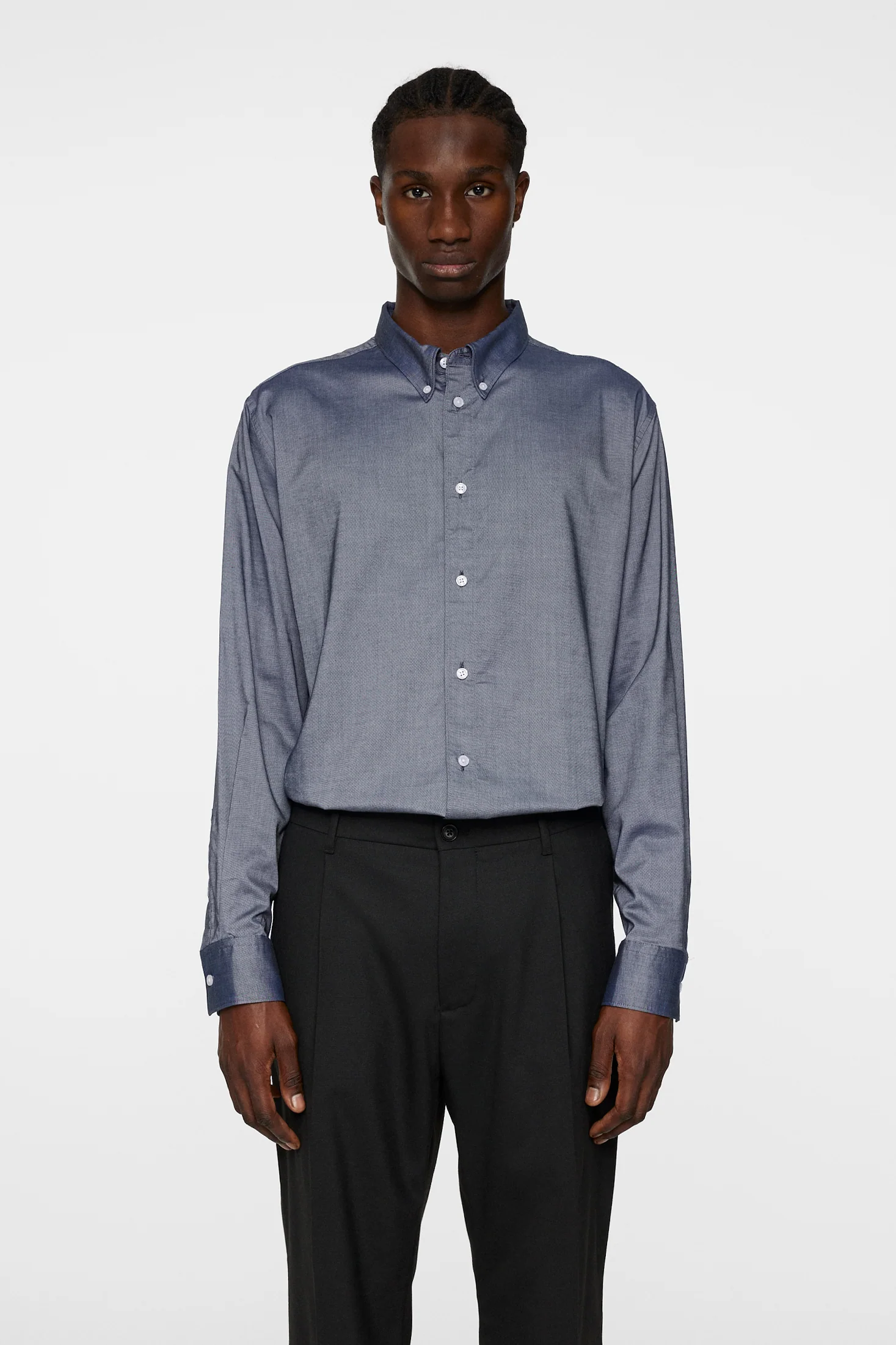Reg Stretch Oxf Shirt / JL Navy - Image 2
