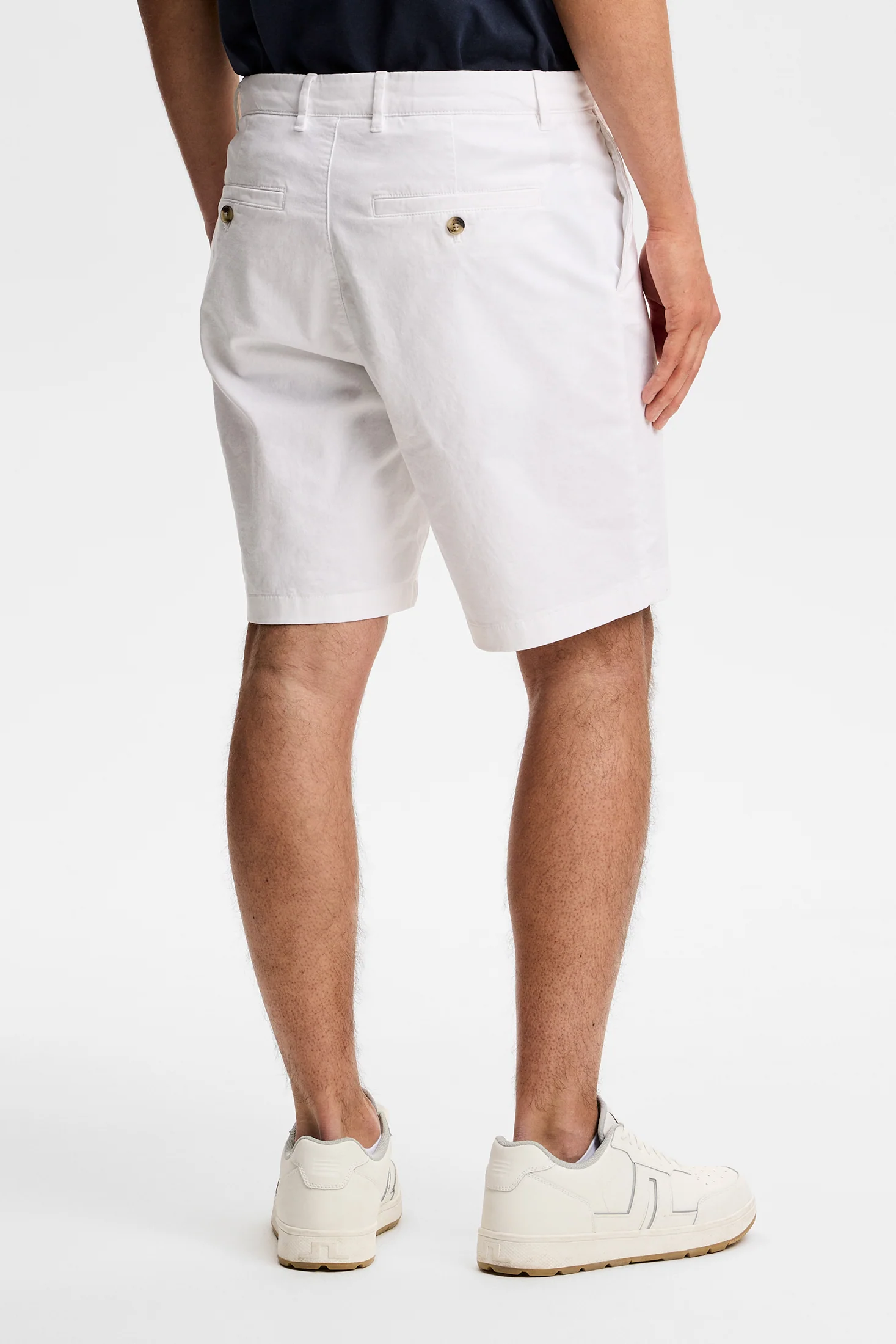 Shane Cotton Stretch Shorts / White - Image 4