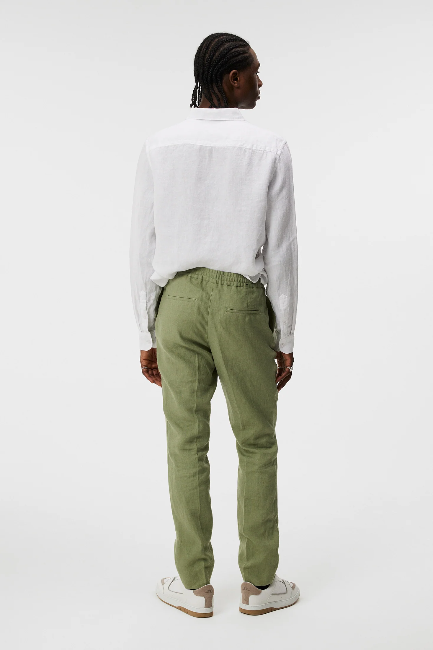 Soren Linen Pants / Oil Green - Image 3