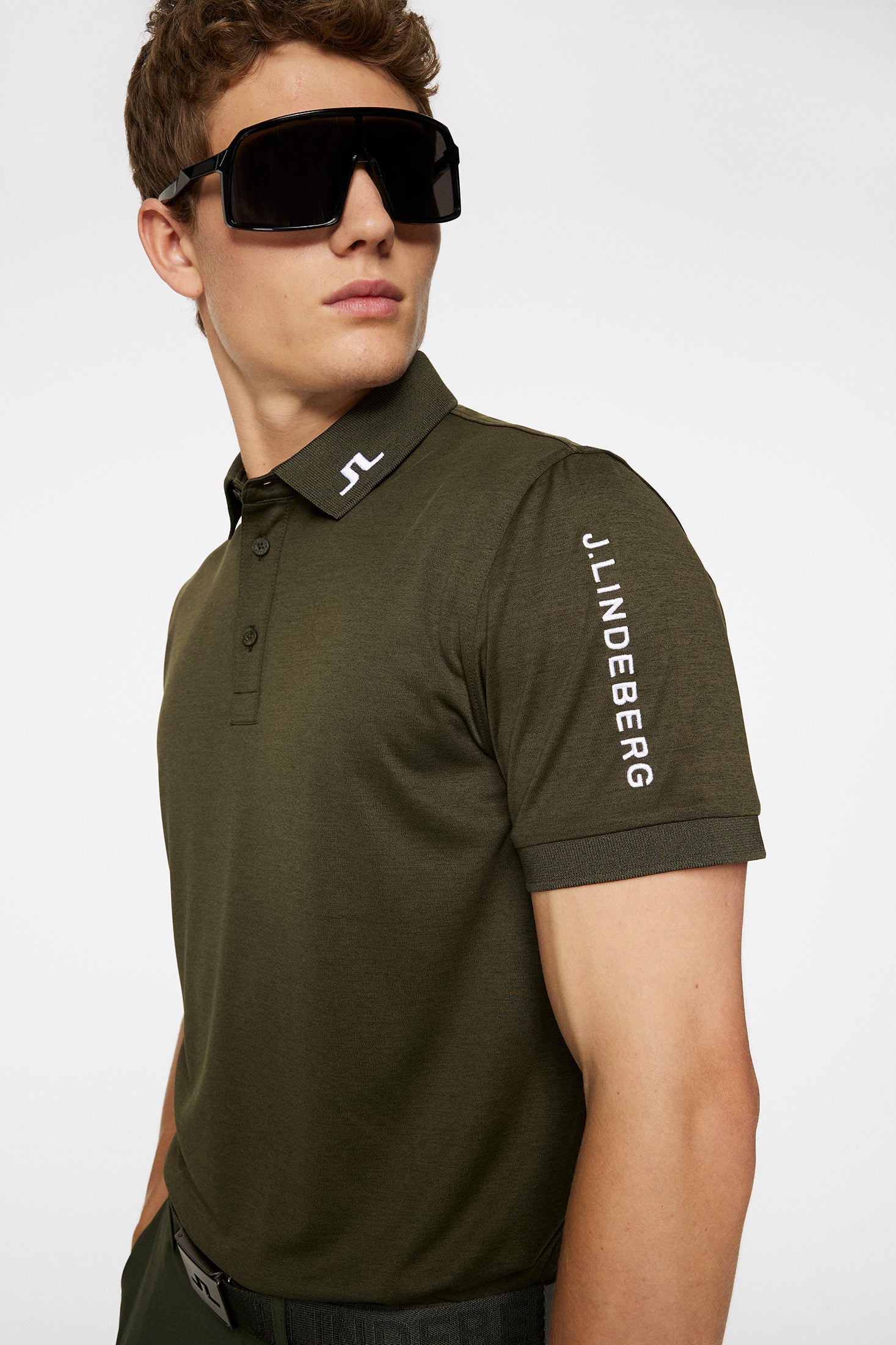 Tour Tech Reg Fit Polo / Forest Green Melange - Image 5