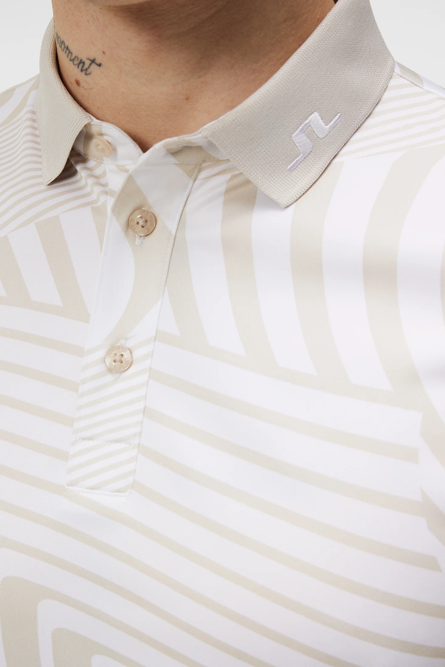 Tour Tech Reg Fit Print Polo / Dazzle Wave Moonbeam - Image 6