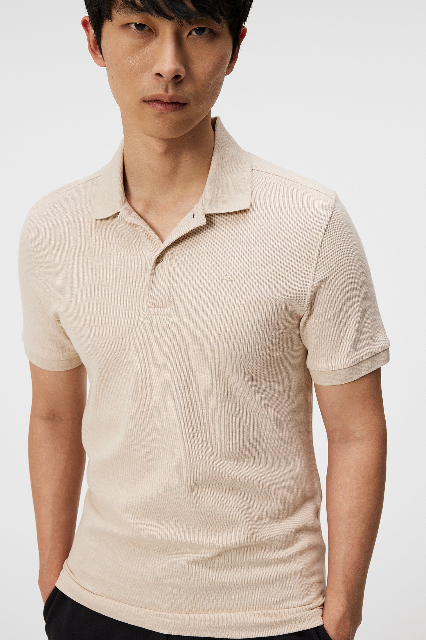 Troy Polo Shirt / Moonbeam Melange - Image 5