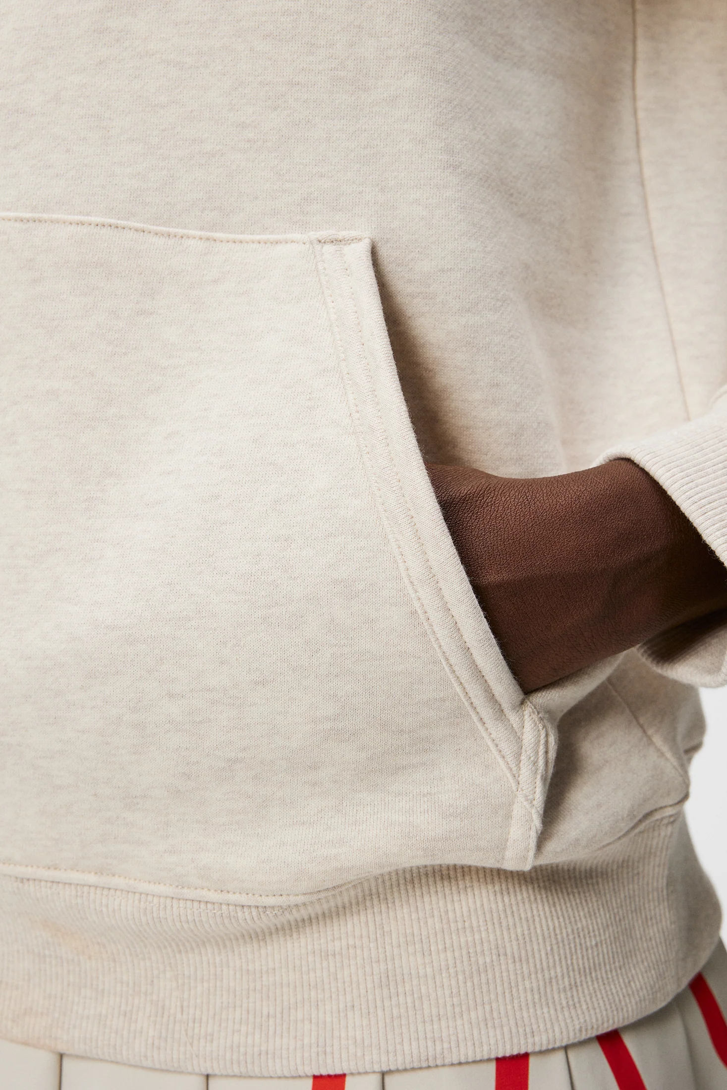 W Alpha Hood / Beige Melange - Image 6